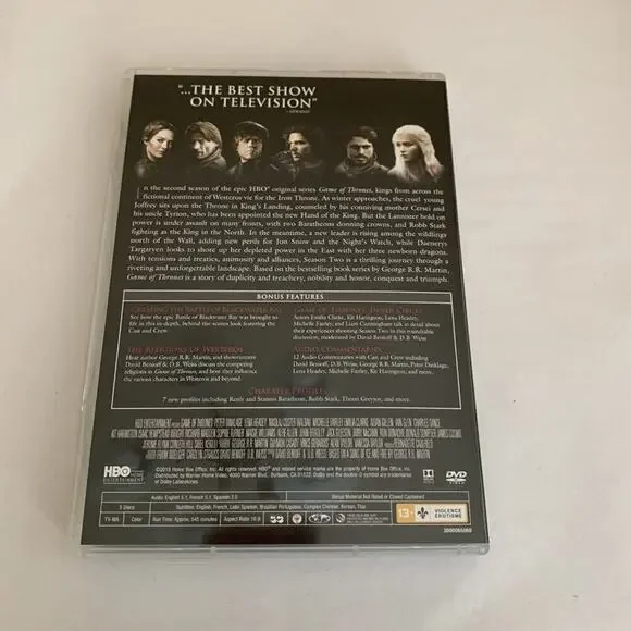 Game of Thrones: The Complete Second Season (DVD, 2015, 5-Disc Set) - Picture 4 of 8